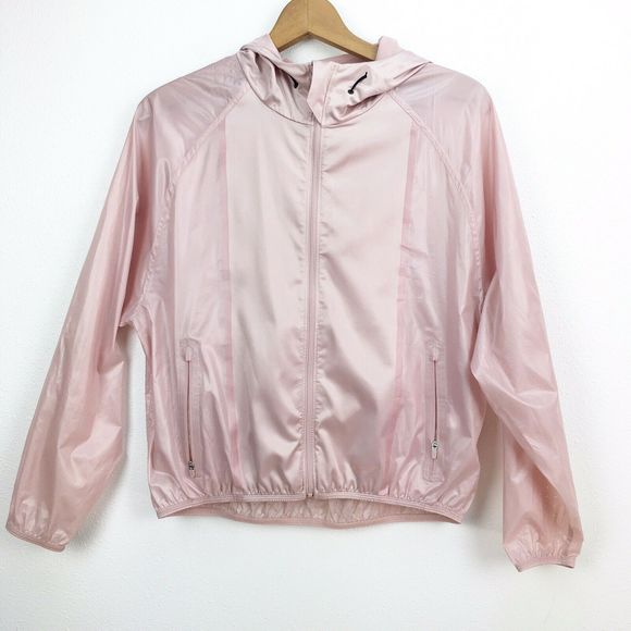 Nike Tops - Nike Dusty Rose Hooded Windbreaker Jacket Small